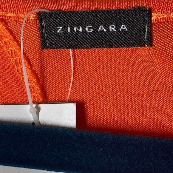 Zingara Orange Maxi Dress Cover Up with Back Cut Out NWT - Picture 6 of 9